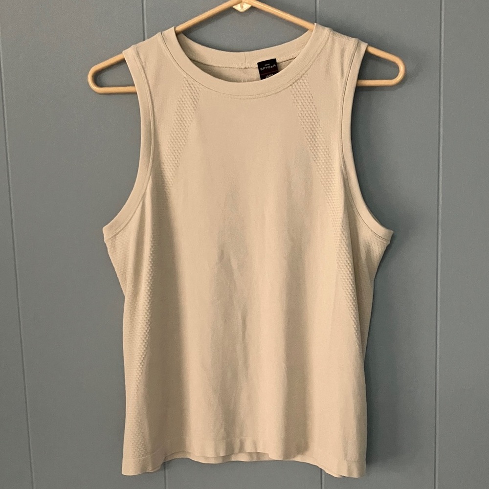Spyder Cream Women's Athletic Tank Top